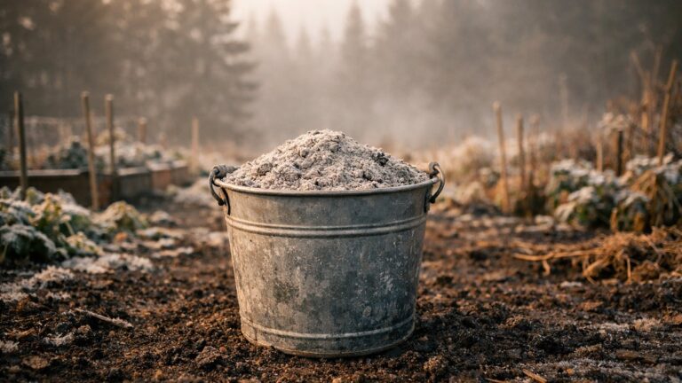 Il répand les cendres de son poêle sur le potager tout l'hiver : au printemps, ses pommes de terre sortent couvertes de croûtes brunes