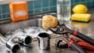 Il verse bicarbonate et vinaigre dans son évier chaque mois depuis deux ans : le plombier en sort un bouchon de graisse resté parfaitement intact