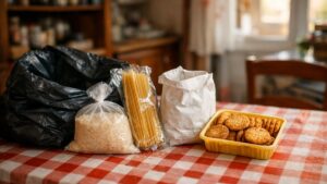 Il vide ses placards à Rennes et remplit trois sacs de riz et de pâtes : sa fille ressort chaque paquet de la poubelle, un par un