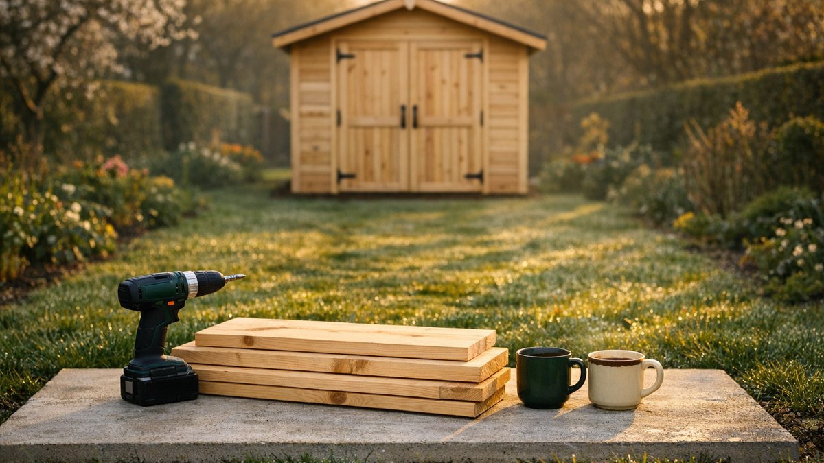 Ils montent un abri de jardin de 15 m² au printemps : à l'automne, un avis de taxe arrive dans leur boîte aux lettres