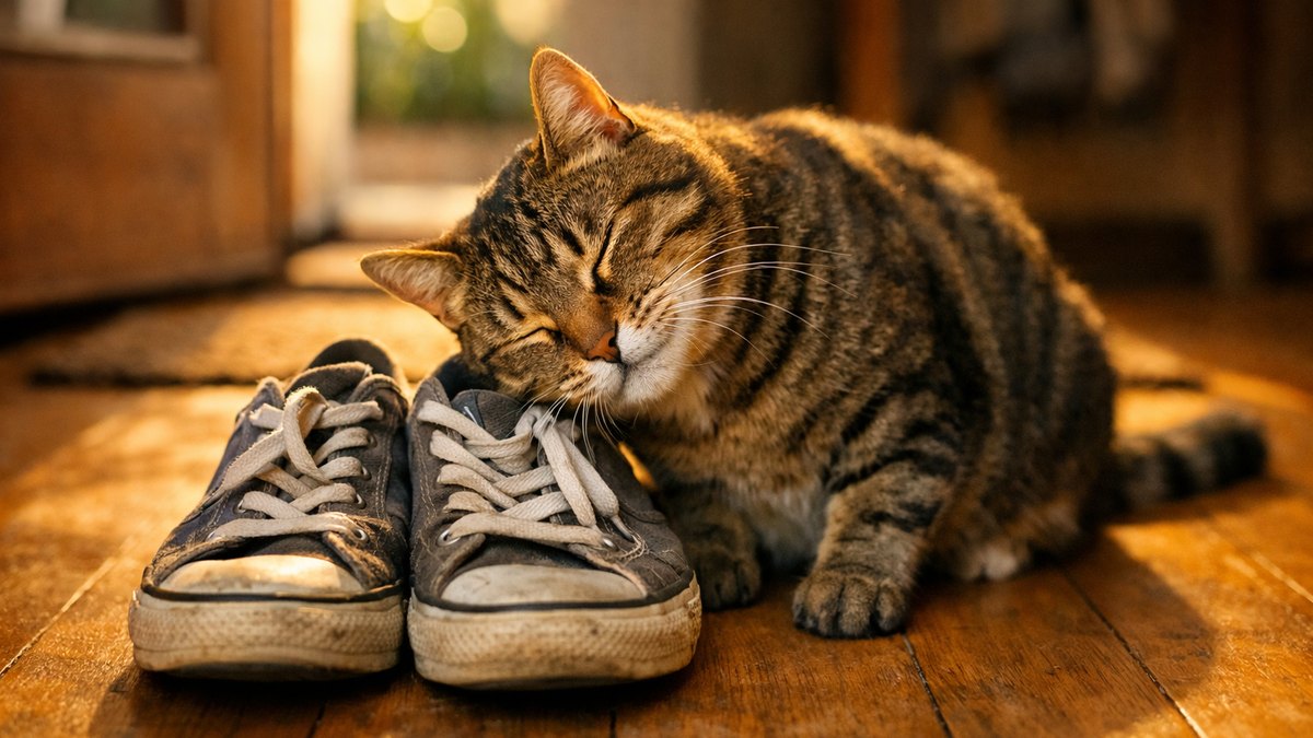 Votre chat se frotte à vos chaussures au retour du travail avant de vous saluer : les 2 raisons qui expliquent ce rituel